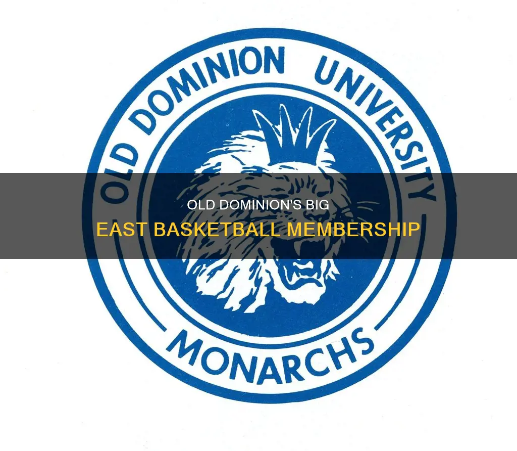 was old dominion in the big east basketball