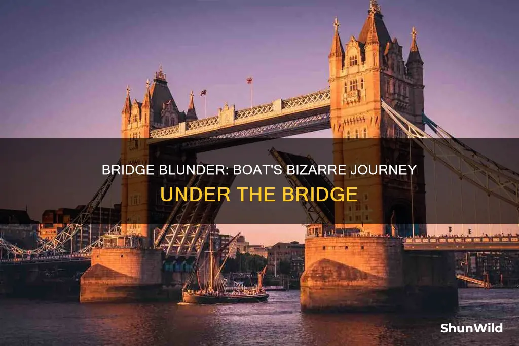 was the boat supposed to go under the bridge