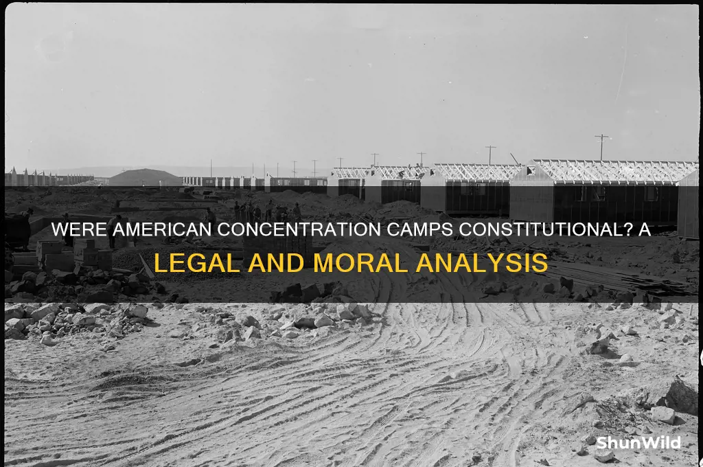 were american concentration camps constutional