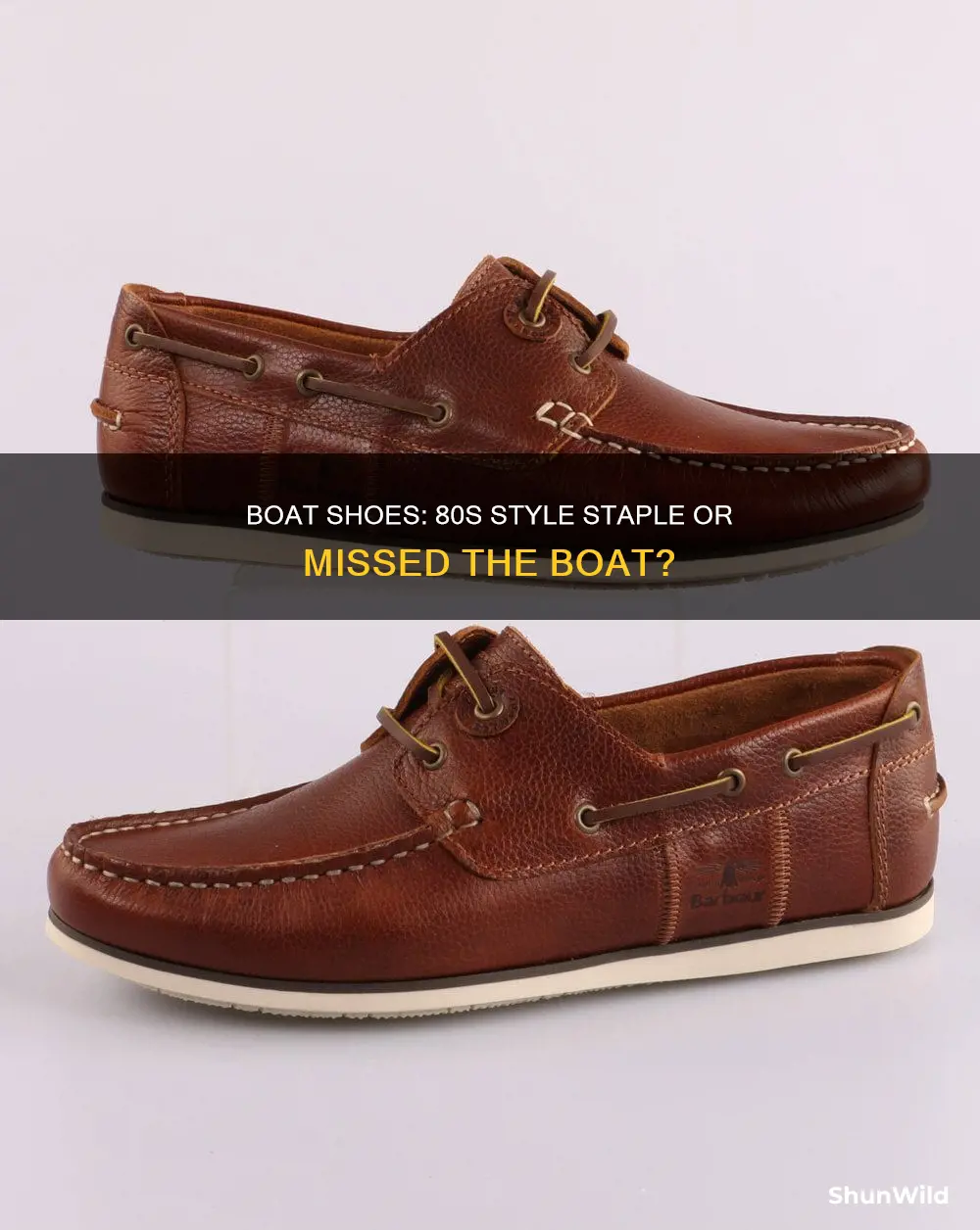 were boat shoes popular in the 80s