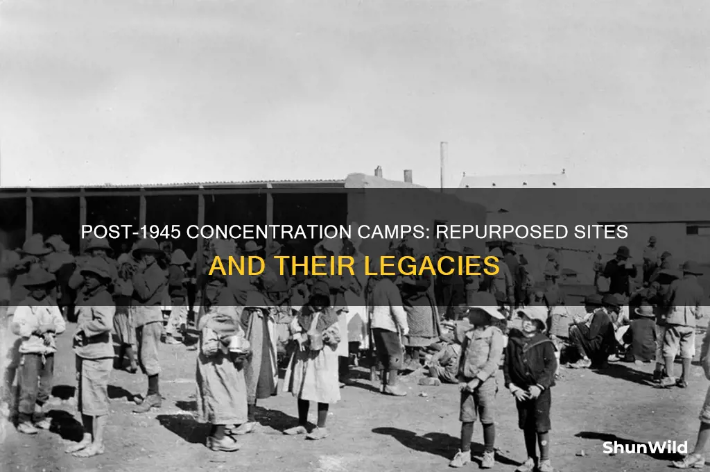 were concentration camps repurposed after 1945
