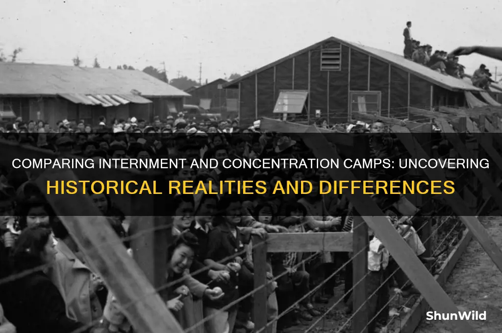 were internment camps as bad as concentration camps