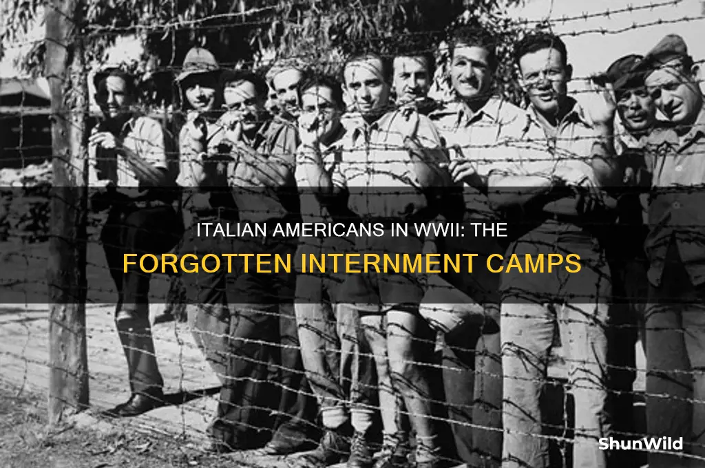 were italiens put in concentration camps
