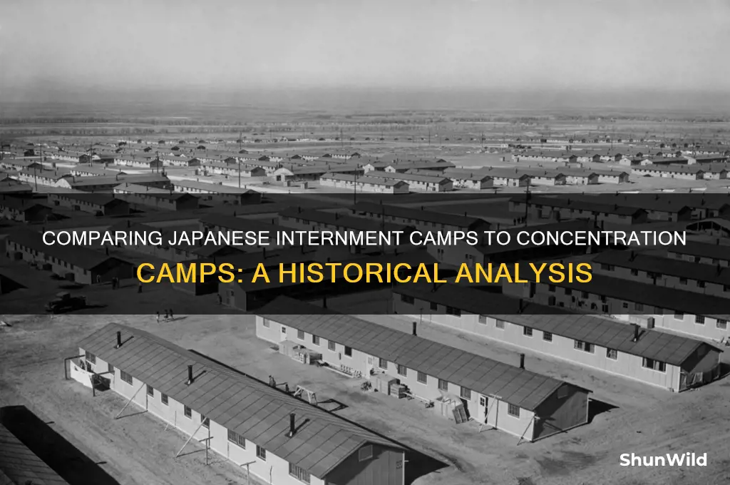 were japanese camps as bad as concentration camps