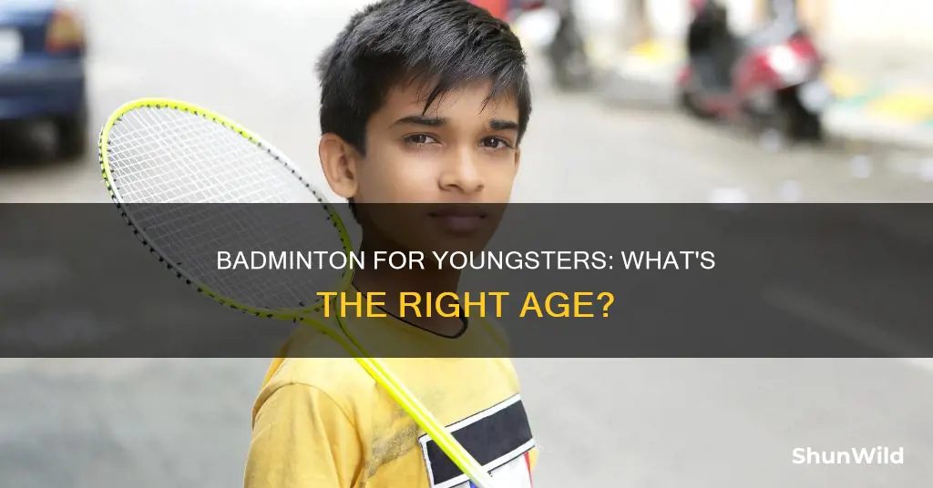 what age can kids play badminton