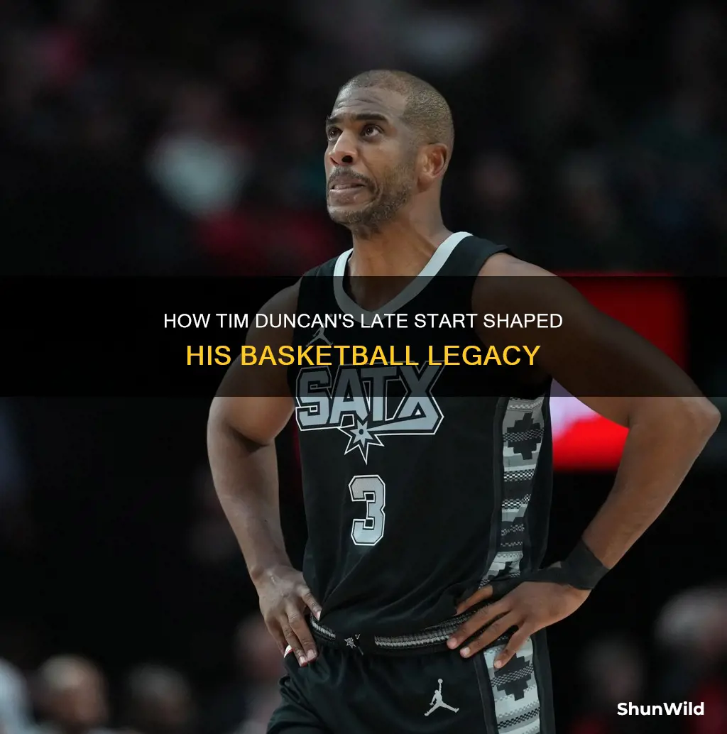 what age did timbduncan pick up basketball
