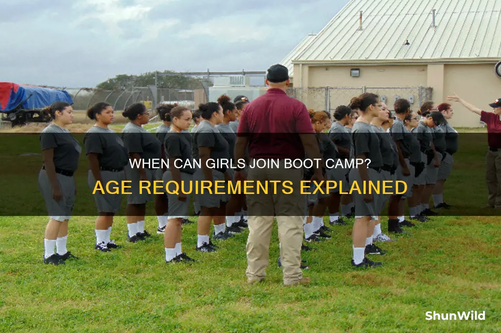 what age do girls accept in to boot camp