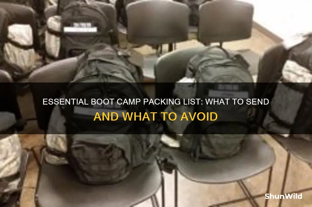 what am i able to send to boot camp