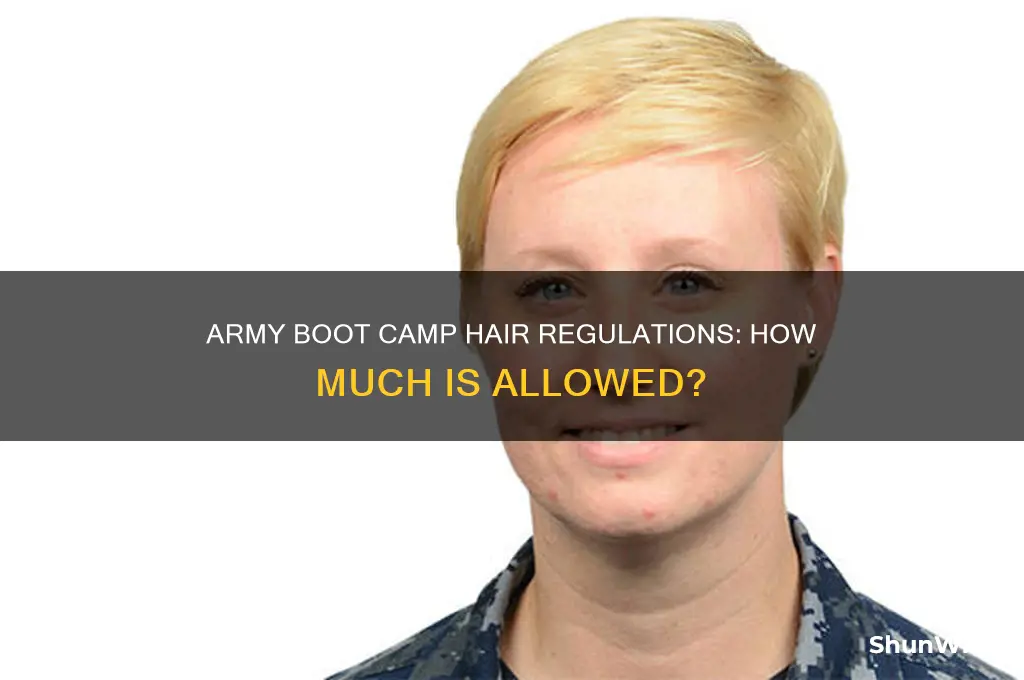 what amount of hair is allowed in army boot camp