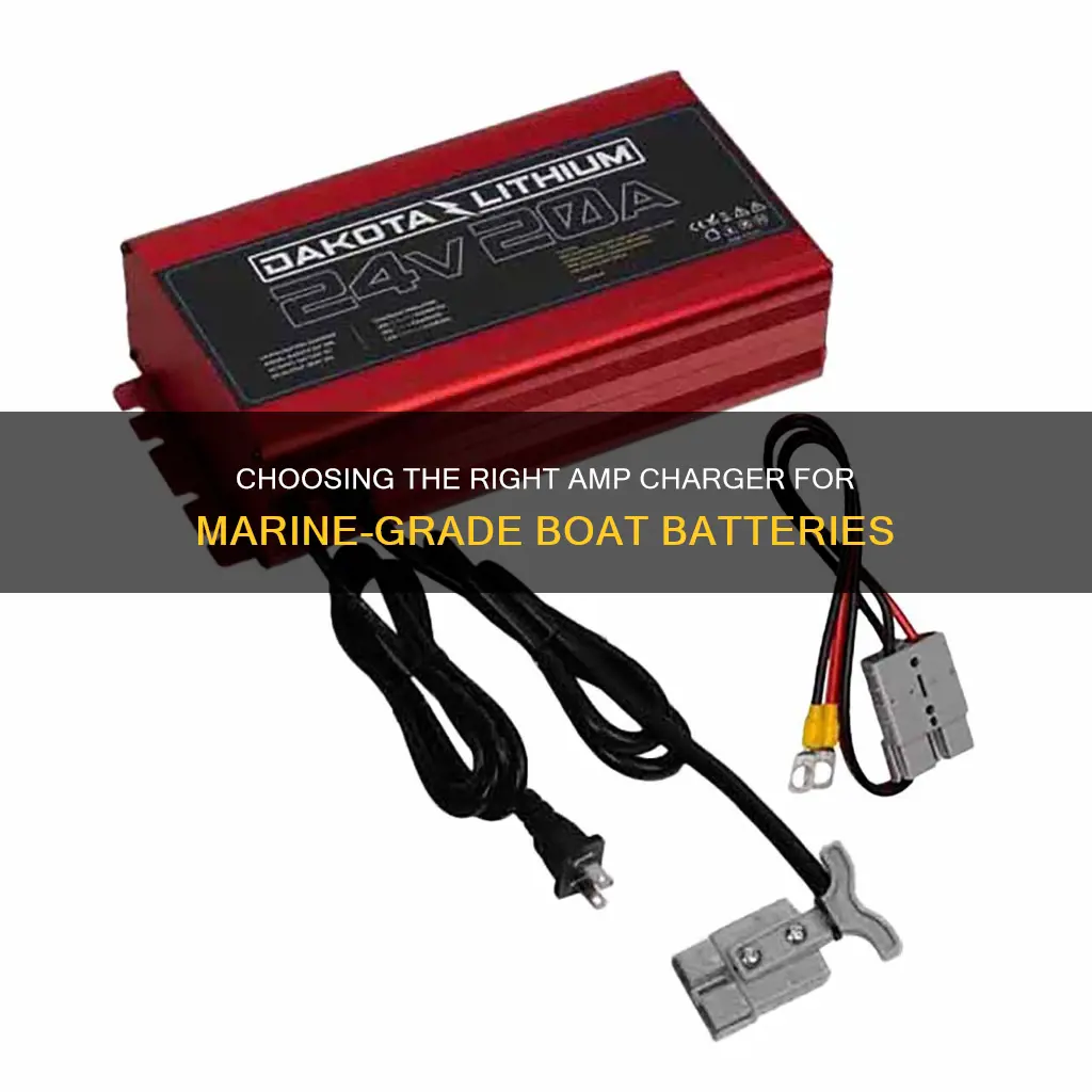 what amp charger for my marine-grade boat batteries