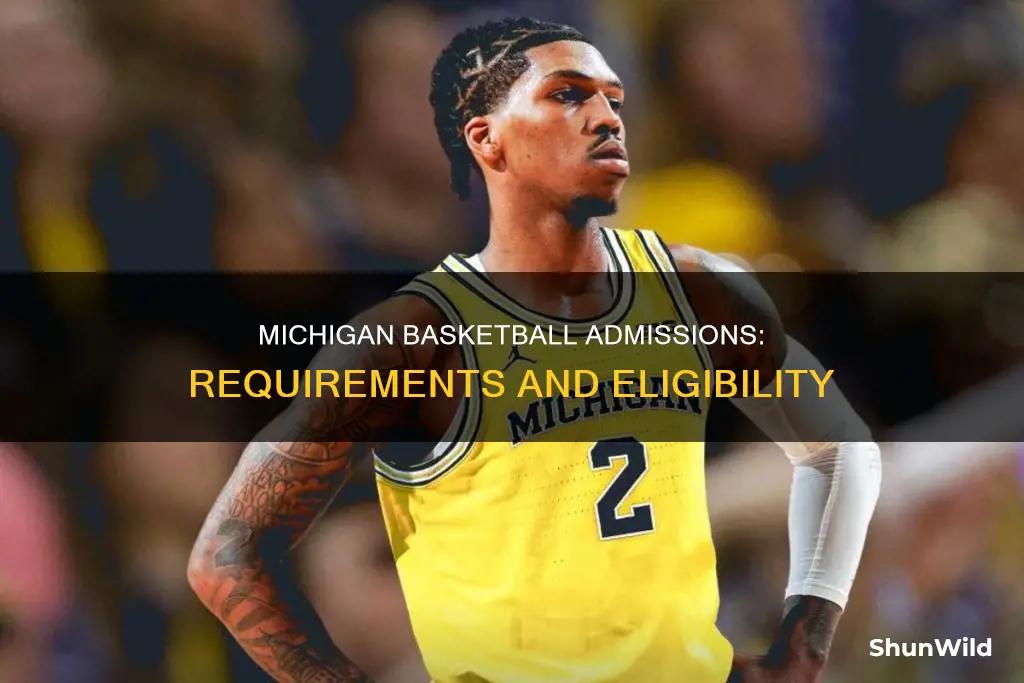 what are admmissions requirements for michigan basketball