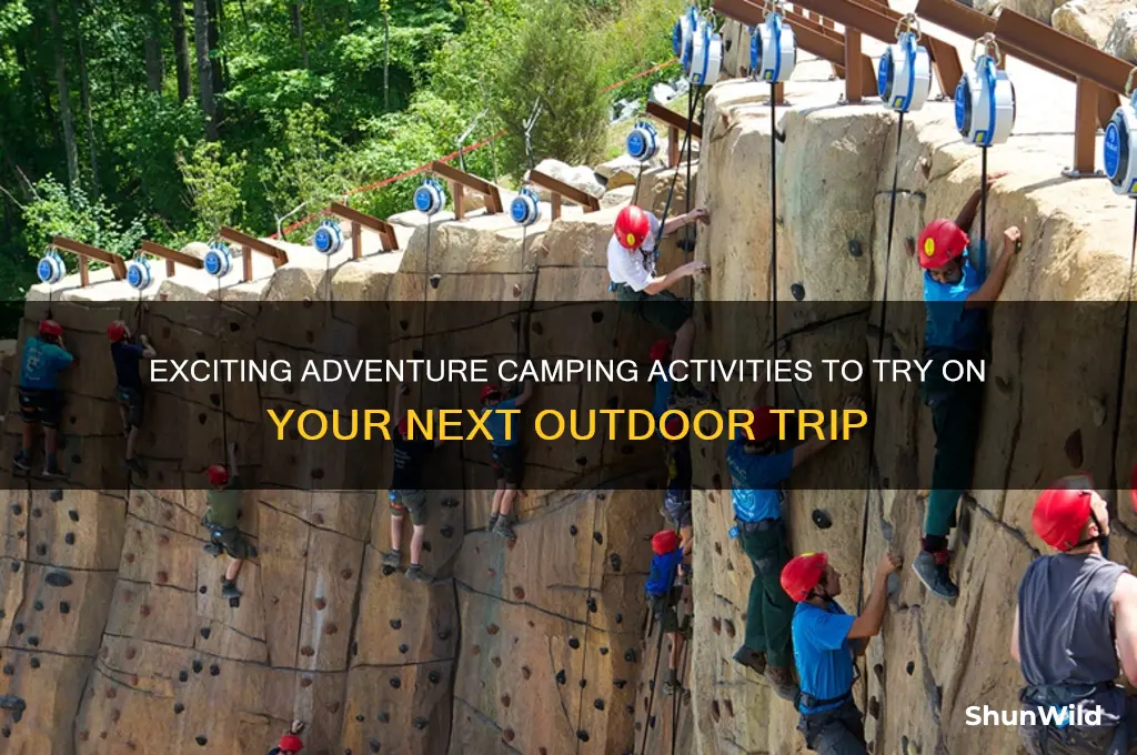 what are adventure camping activities