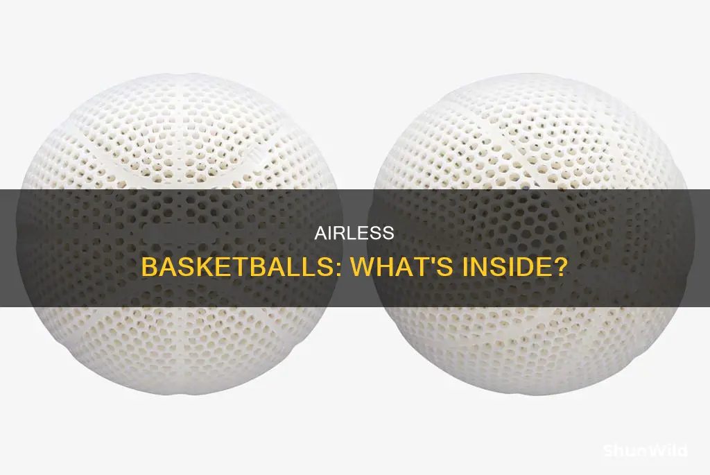 what are airless basketballs made of