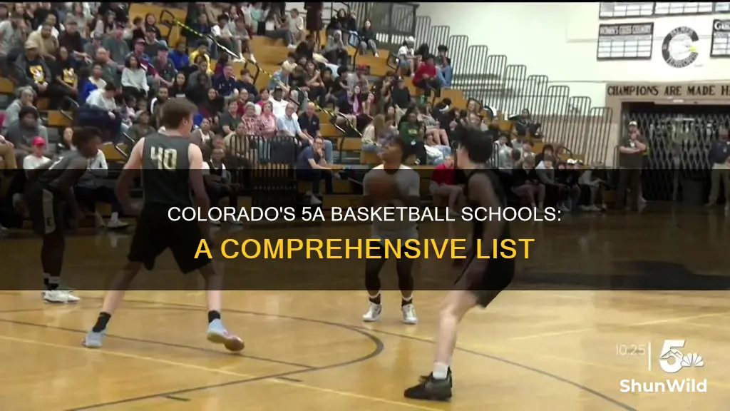 what are all the 5a schools in colorado basketball