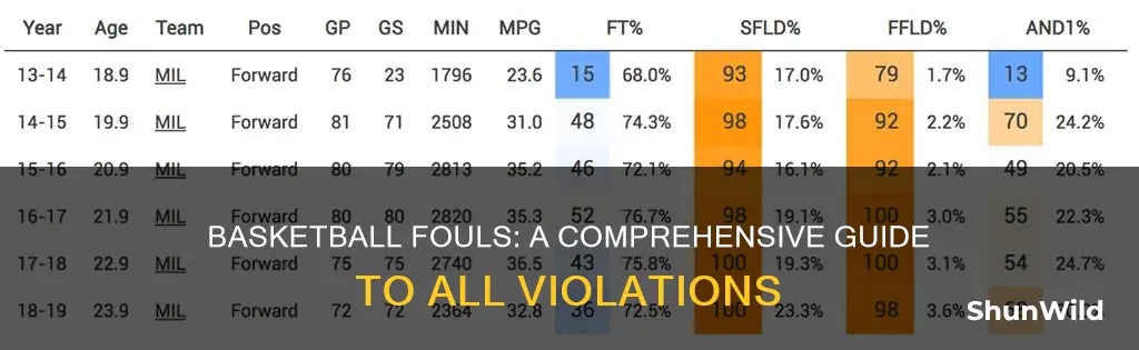 what are all the fouls in basketball