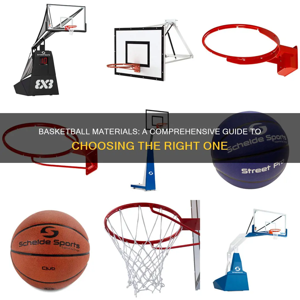what are all types of materials for basketballs