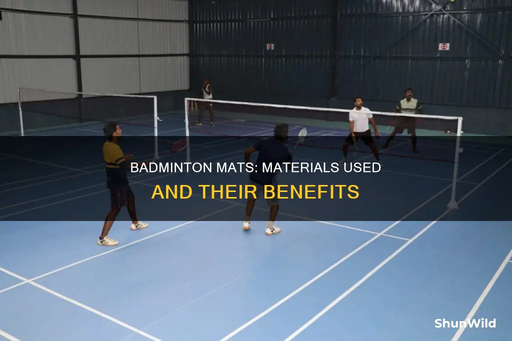what are badminton mats made of