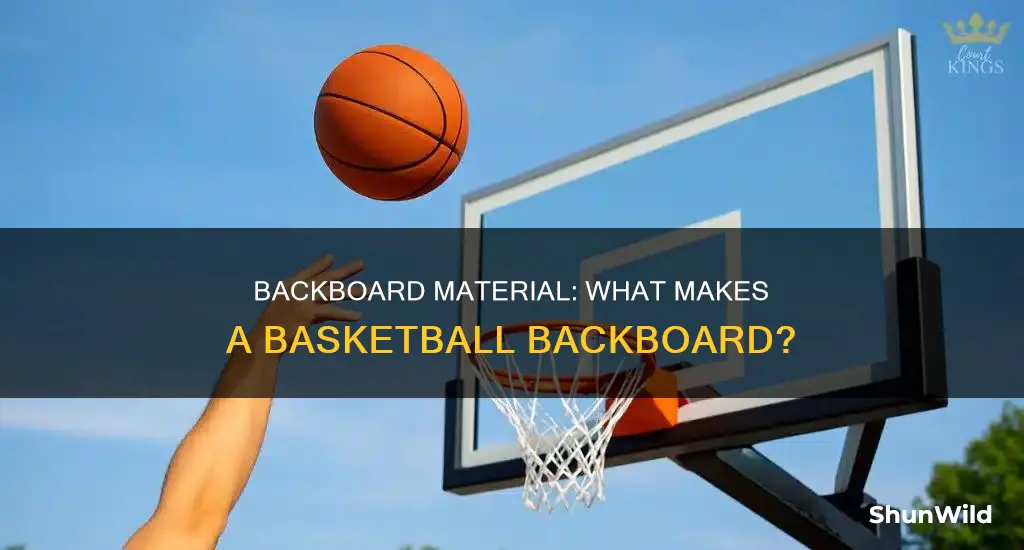 what are basketball backboards made out of