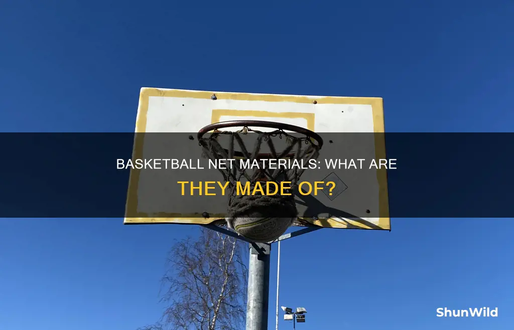 what are basketball nets made of