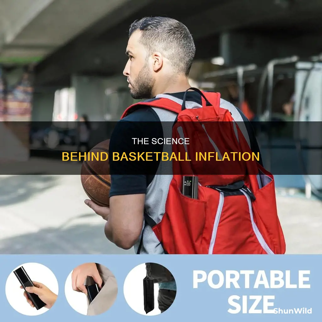 what are basketballs inflated with
