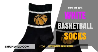 White Basketball Socks: Boys' Athletic Essential