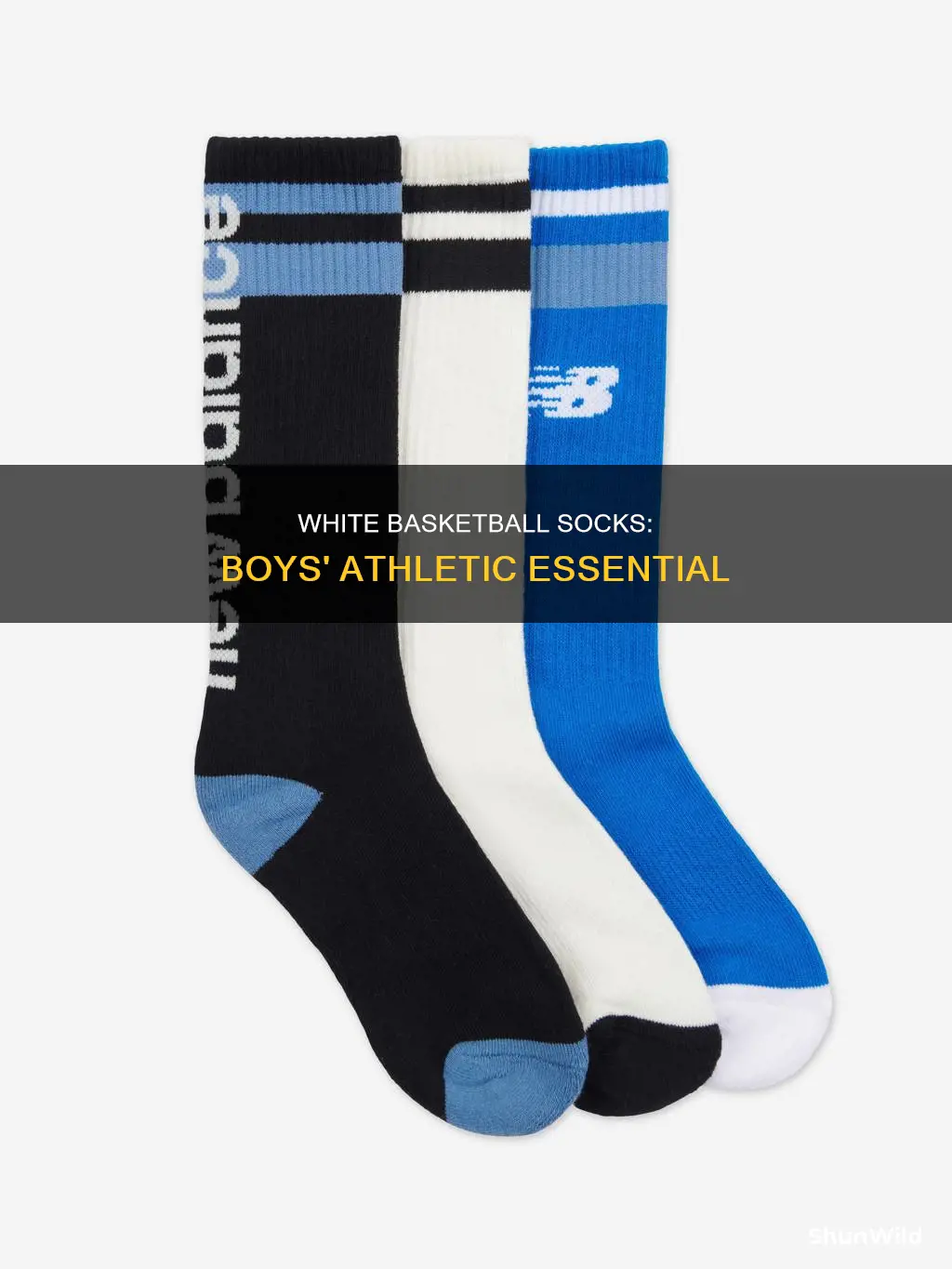 what are boys white basketball socks