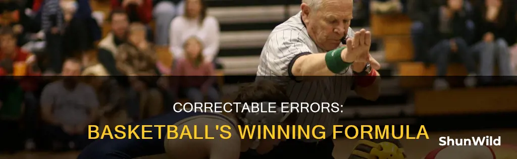 what are correctable errors in basketball