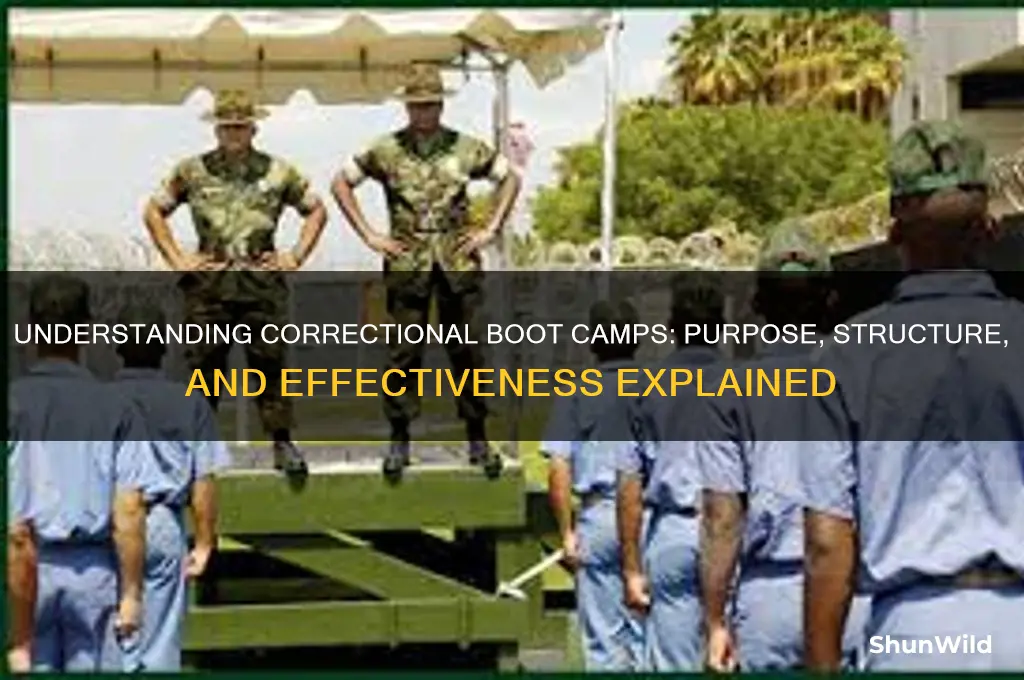 what are correctional boot camps