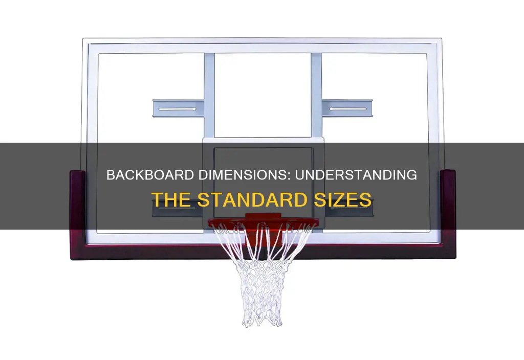 what are dimensions of a basketball backboard