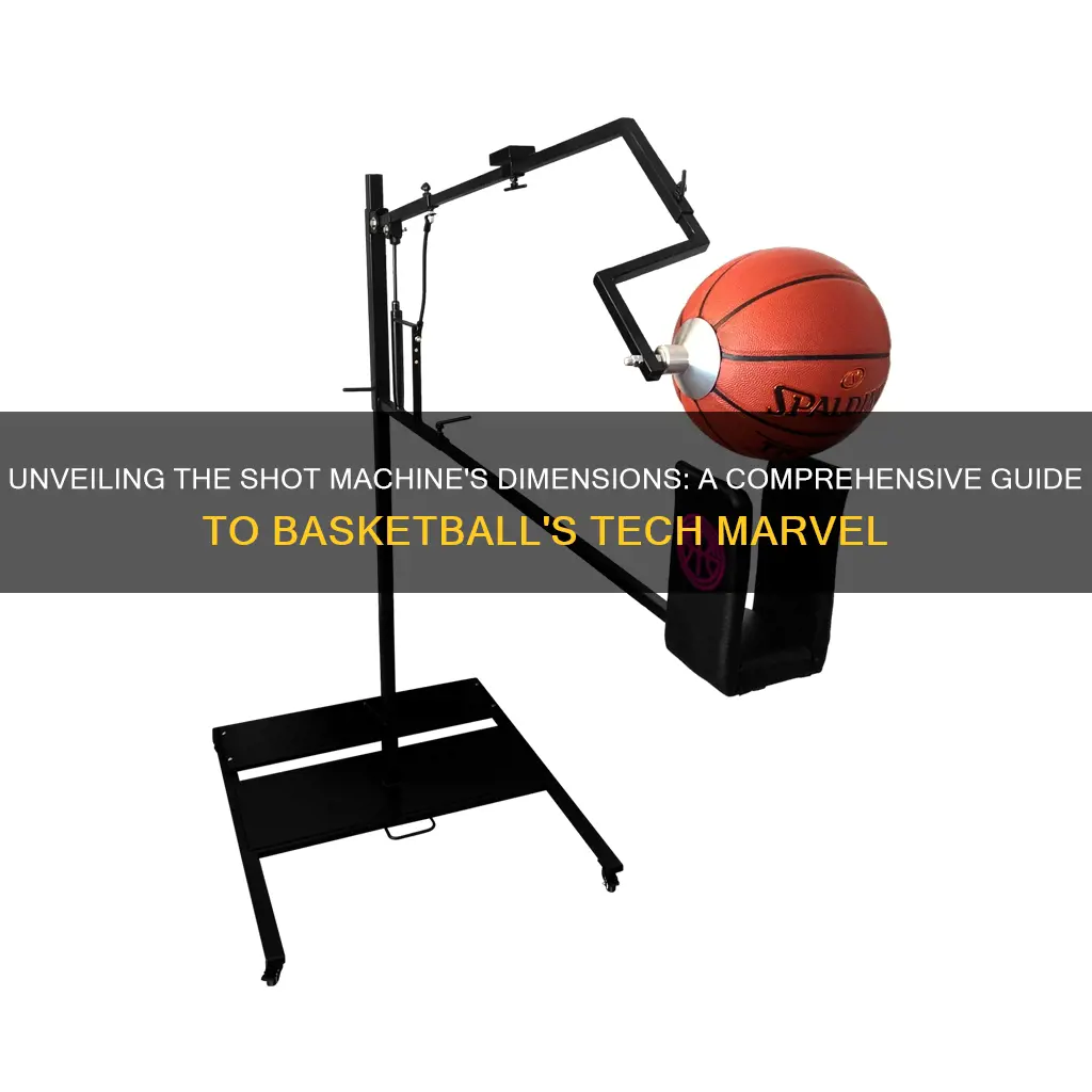 what are dimensions of the basketball shot machine