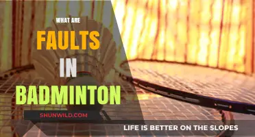 Faults in Badminton: How to Lose a Point
