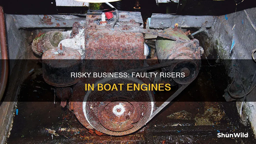 what are faulty risers in a boat engine