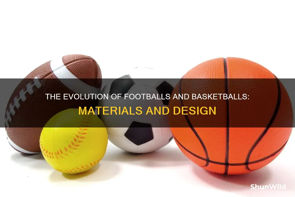 what are footballs and basketballs made of