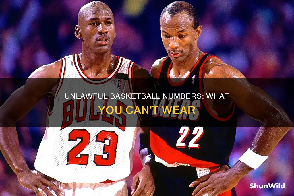 what are illegal basketball numbers