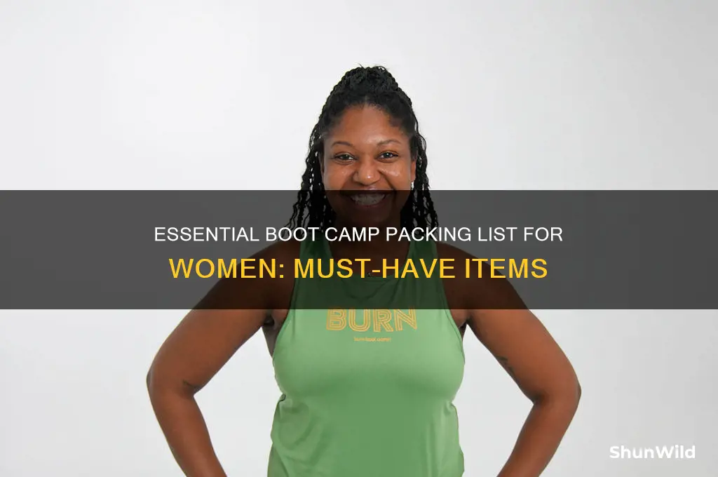 what are items females need to take to boot camp
