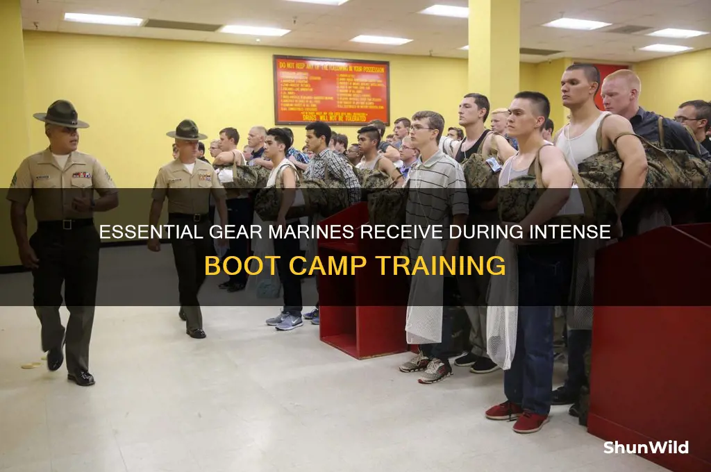 what are marines issued in boot camp