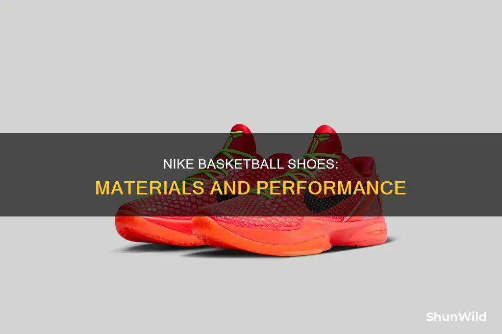what are nike basketball shoes made of