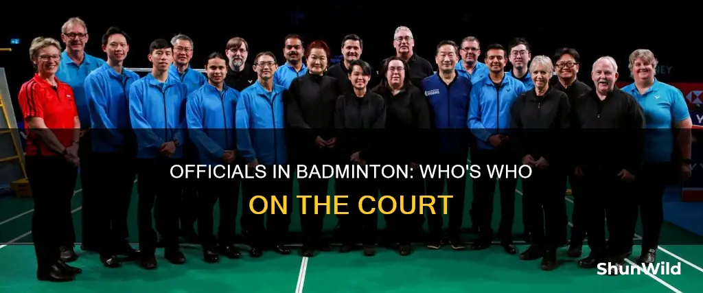 what are officials in badminton
