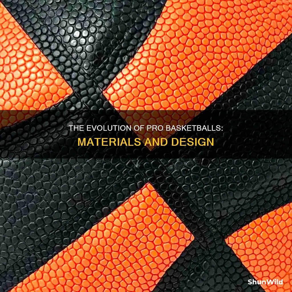 what are pro basketballs made of