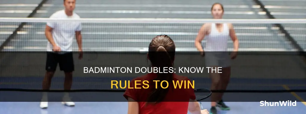what are rules in playing badminton doubles