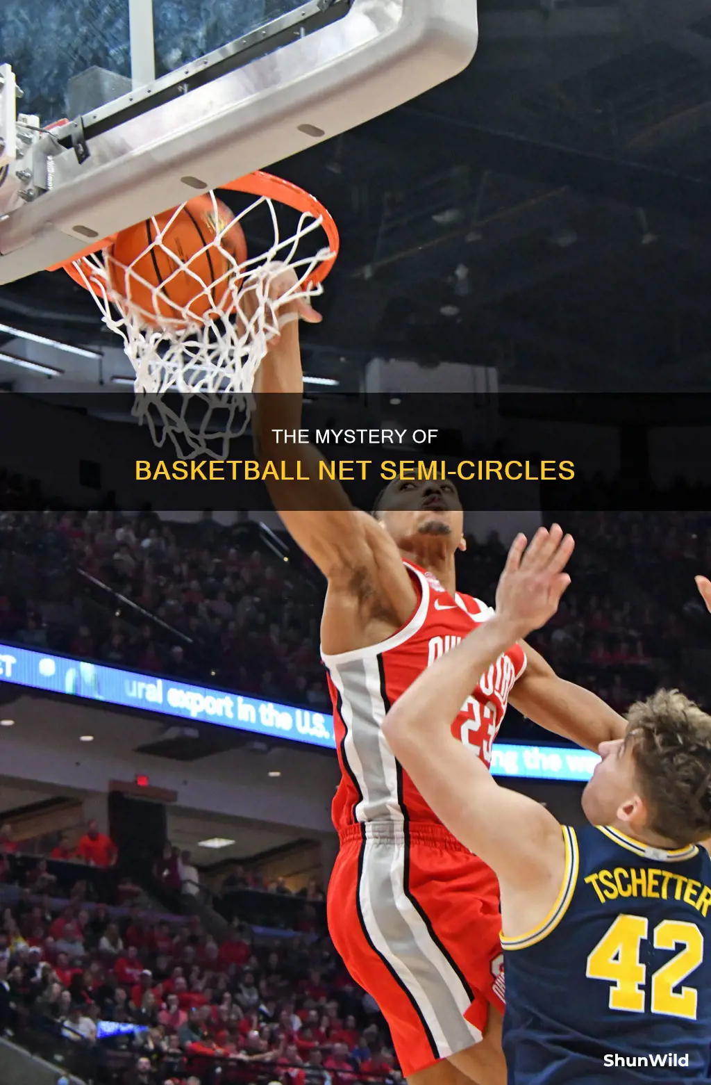 what are semi circles under basketball net