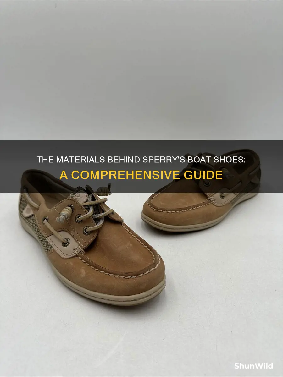 what are sperry boat shoes made of