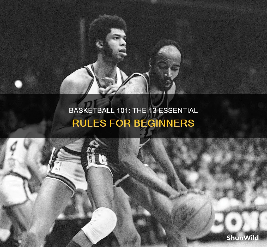 what are the 13 rules in basketball