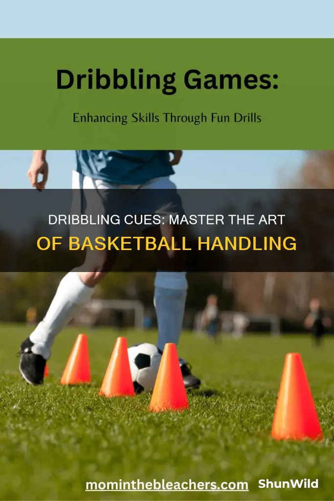 what are the 3 cues for dribbling a basketball