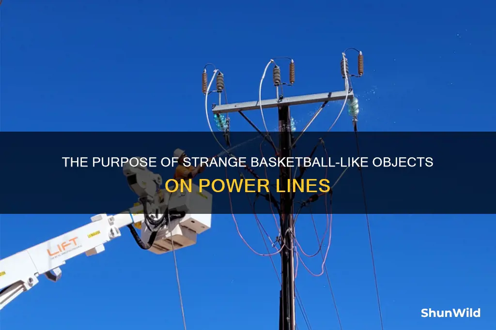 what are the basketball looking things on power lines
