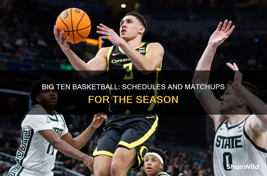 what are the big 10 basketball schedules