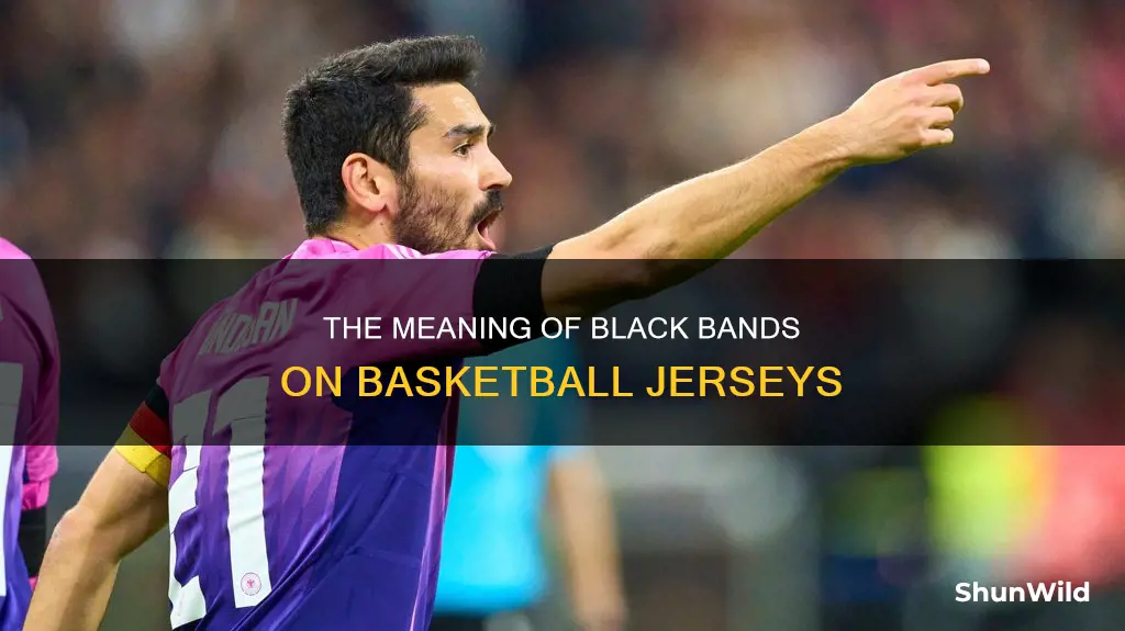 what are the black bands on basketball jerseys