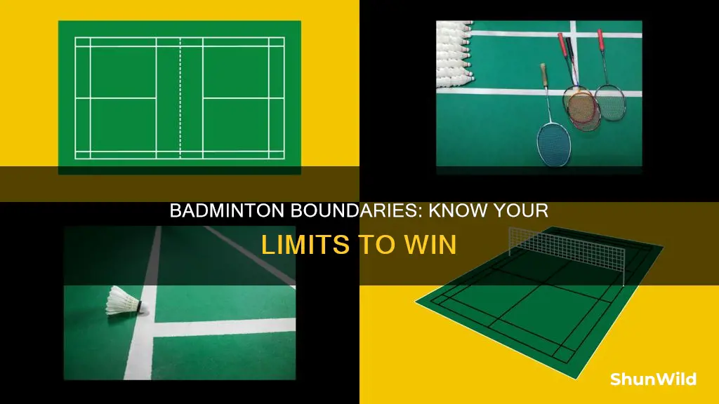 what are the boundaries for badminton