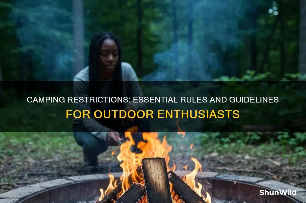 what are the camping restrictions