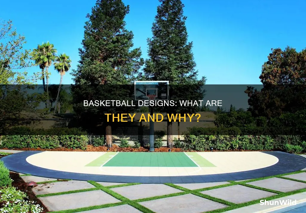 what are the designsin a basketball called